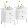 Comodini con cassetti in MDF bianco