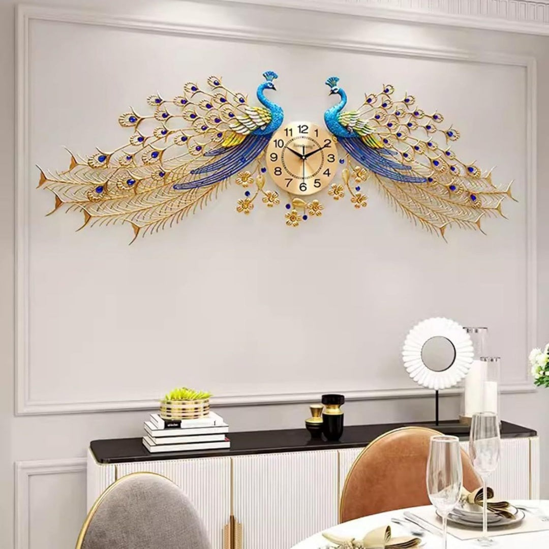 Arredo per soggiorno Grande Orologio Parete L'Arredamento Soggiorno, oro