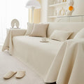 Divano confortevole beige con ante