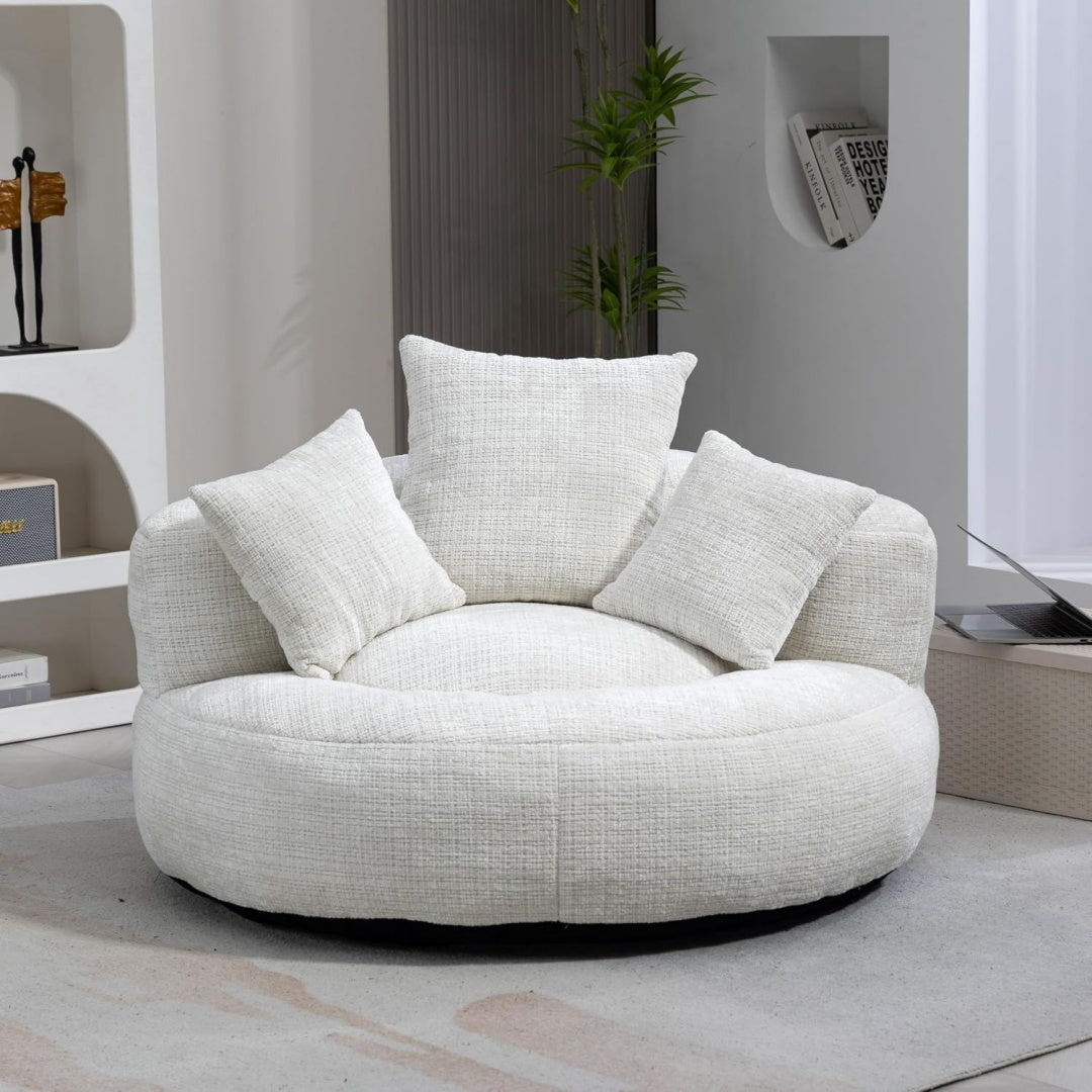 Divano confortevole con ante regolabile beige
