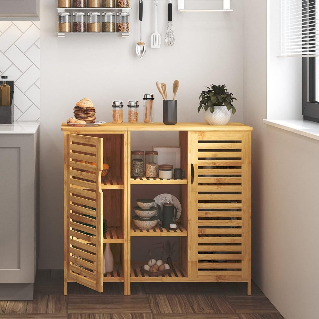 Mobile funzionale SogesHome Armadietto portaoggetti cucina, soggiorno, naturale
