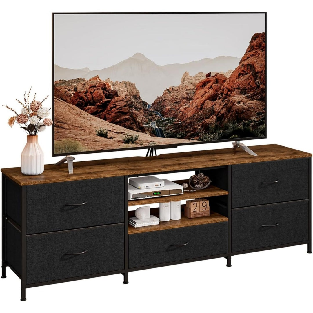 Console porta TV regolabile pieghevole oro