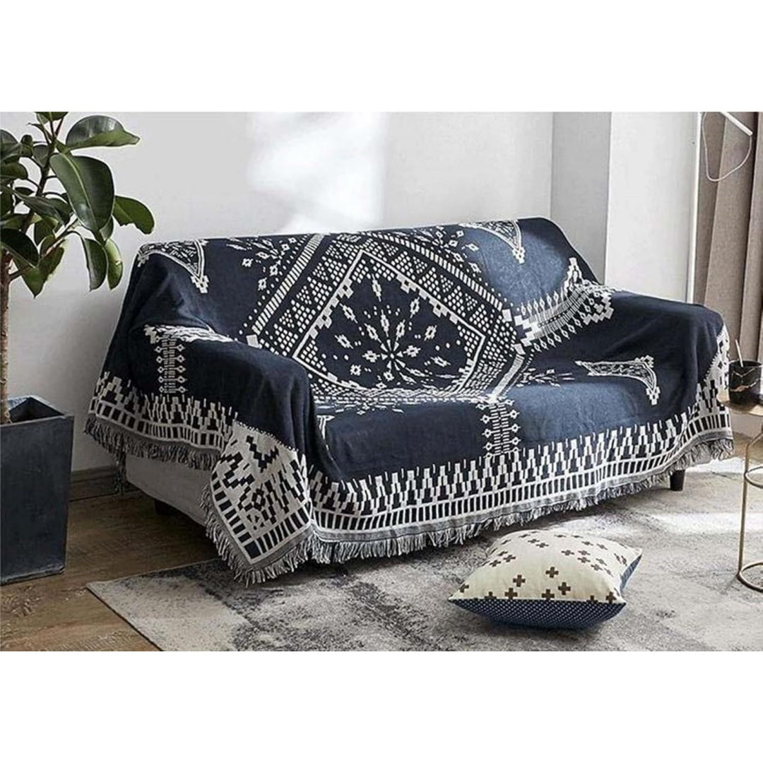 Divano da soggiorno Copridivano Gatto AntiGraffio, Fodera Divano blu