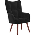 Poltroncine con braccioli in legno massello nero