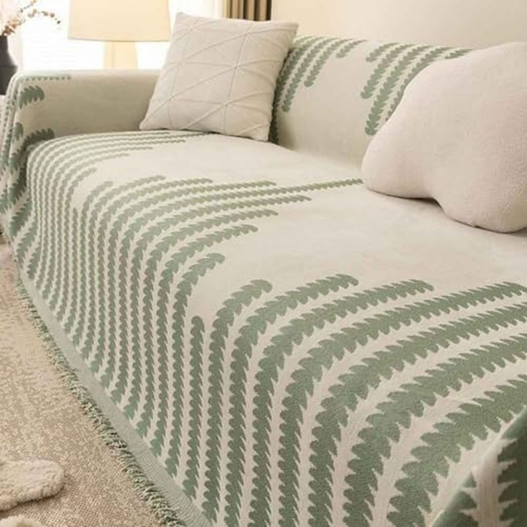 Seduta lounge Coperta antiscivolo extra large, frange, nero