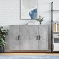 Arredo per soggiorno Lechnical Mobili Parete Grigio Cemento grigio